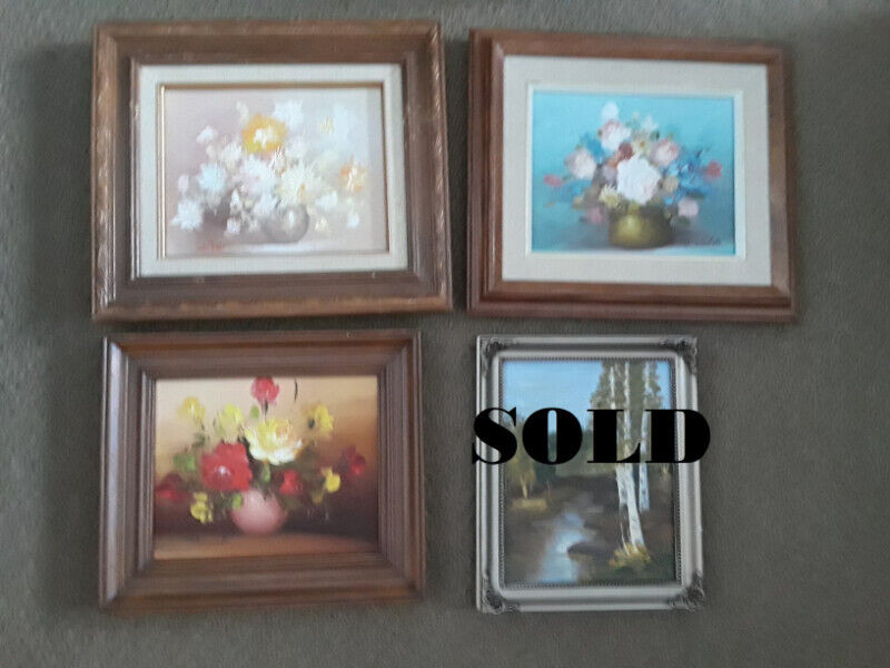 Signed Oil Paintings 20 each Dimensions in pictures Arts & Collectibles Moncton Kijiji