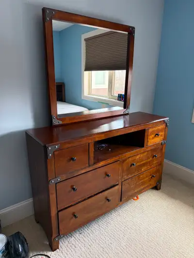 Solid wood 5 pieces Bedroom Set for kids in great conditions!, View more