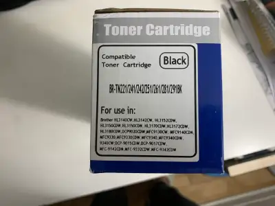 ENCRE POUR IMPRIMANTES Brother TN221/TN241/TN242/TN251/TN261/TN281/TN291BK Compatible Toner Cartridg...