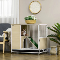 Indoor Rabbit Hutch Furniture with Wheels