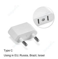 Adaptateur de voyage Europe vers États-Unis Power Jack Wall Plug