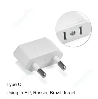 Adaptateur de voyage Europe vers États-Unis Power Jack Wall Plug, View more