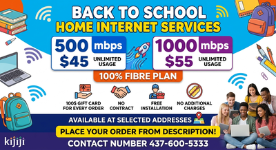 Back to School Home Internet | Unlimited Fibre | $45 & $55, View more