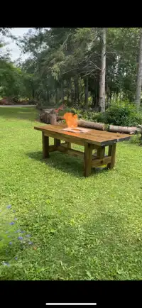 Fire pit dining table