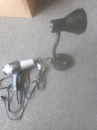 hair dryer/desk lamp