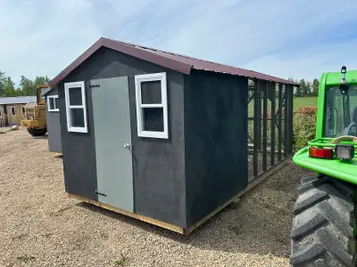Chicken coops with covered runs for sale! These are well built coops and have an overall length of 1...