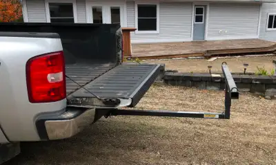 For sale truck bed extender. Works good for hauling long lumber or canoe. Comes apart for storage. E...