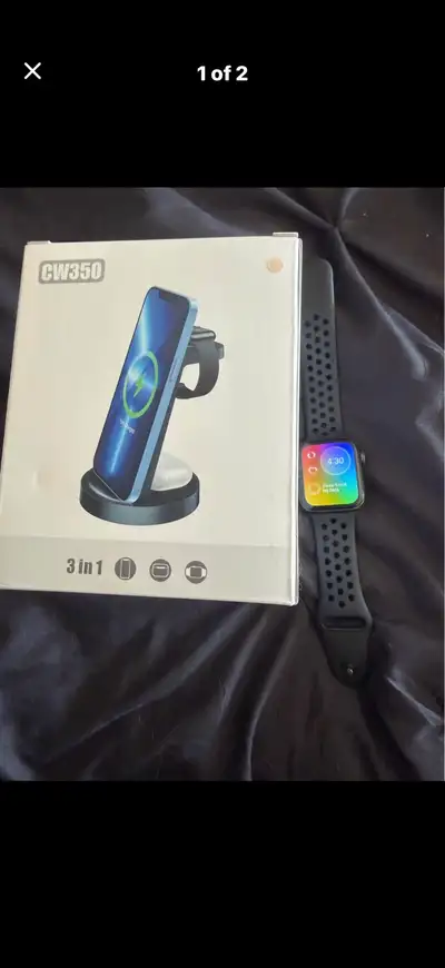 Apple Watch 6 44m W/ GPS and Cellular Nike Edition with Charger, View more