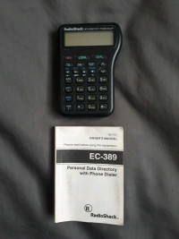 VINTAGE RADIO SHACK PERSONAL DATA DIRECTORY WITH PHONE DIALER 