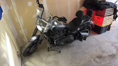 2022 Harley Davidson Street Bob 114. 3130km Aftermarket forward controls installed. Stock controls i...