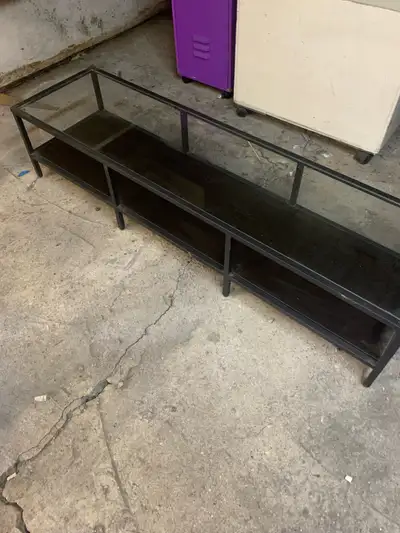 Glads and Metal TV Stand , View more