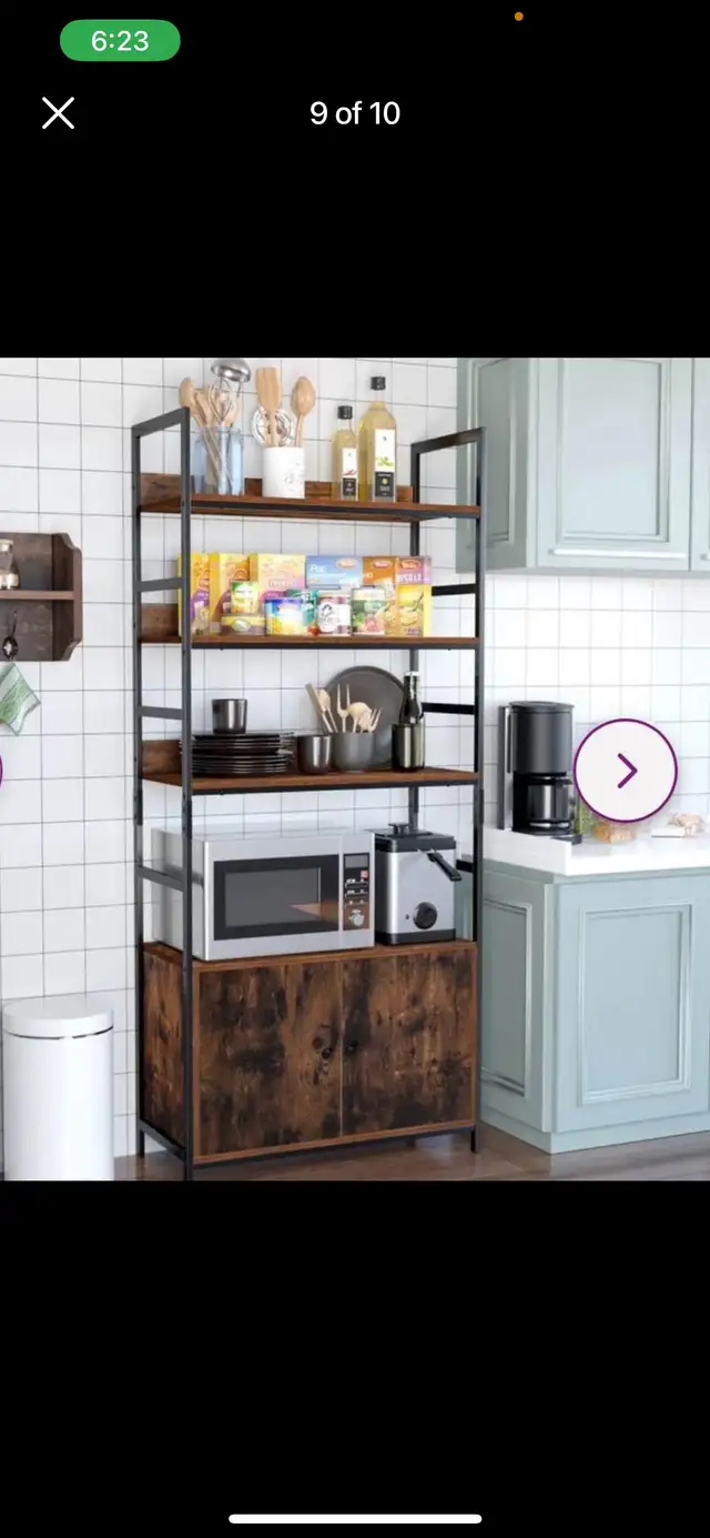 Modern Bookshelf 3 Tier Free Standing Wood Look Ladder Shelf Sto in Bookcases & Shelving Units in Hamilton - Image 10