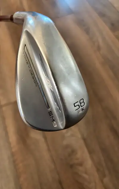 Left hand Titleist vokey sm9, 58 degree, 14 bounce, k grind