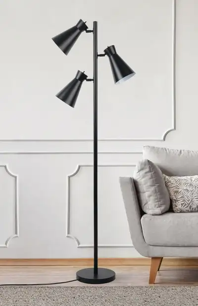"NEW" Black Floor Lamp, View more