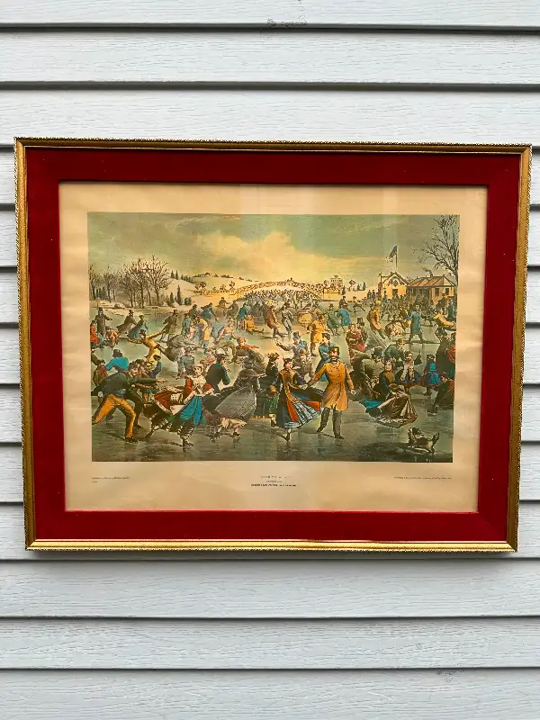 CADRE FRAME VINTAGE CENTRAL PARK SKATING POND NEW YORK O PARSONS628643630777631226