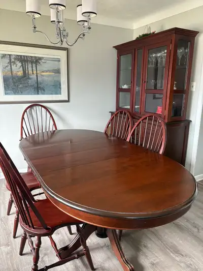 Dining room table & Buffet and hutch, View more