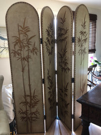 Decorative screen for blocking light or dividing a room.