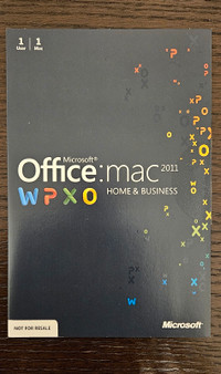 BNIB Microsoft Office: Mac 2011 WPXO Home and Business (MAC)