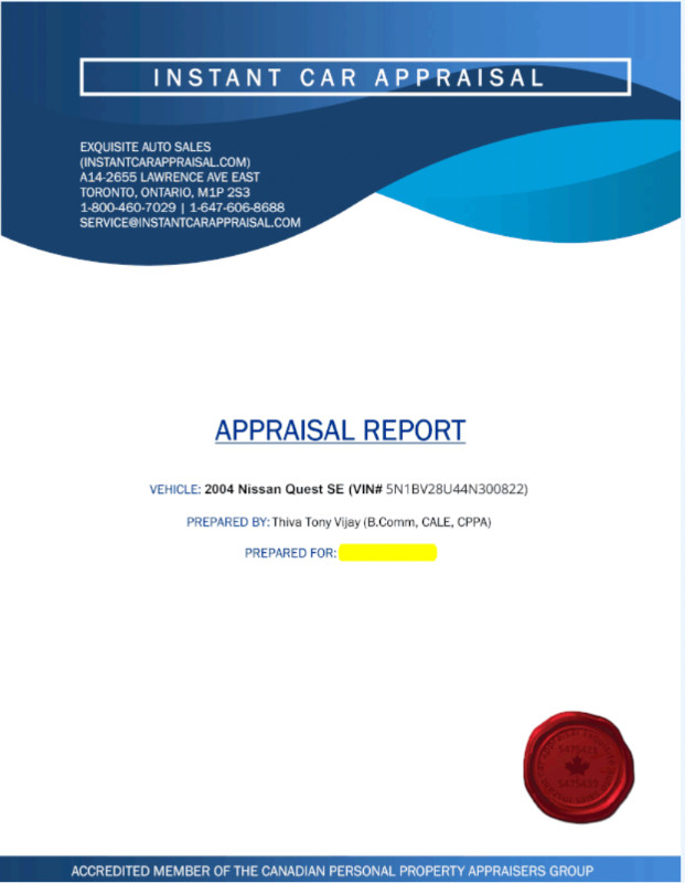 INSTANTCARAPPRAISAL.COM $49.95 | INSURANCE APPRAISAL & MORE! in Auto Insurance & Financing in Windsor Region - Image 2