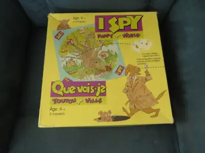 Jeu de Société ; Cherche et Trouve. Titres ; - Que vois -je ? (Toutou Ville). - Autour du Monde. Ven...