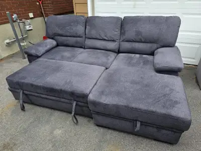 L shaped sofa  bed and storage , View more