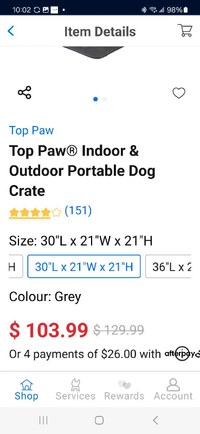 Portable soft folding dog crate with bed 