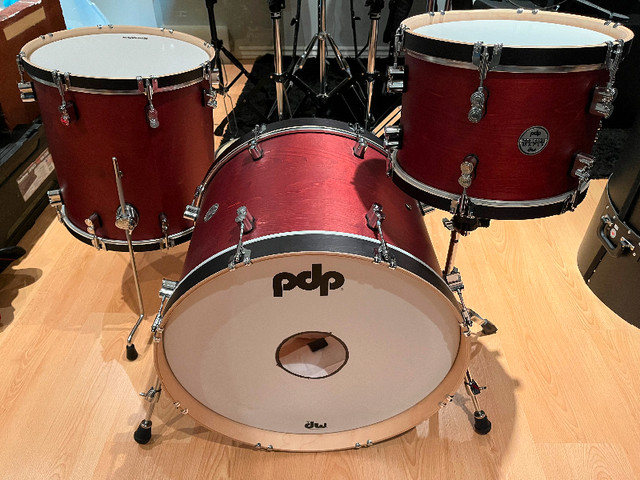 Like new PDP Maple Concept Classic 22/13/16 w/ Ahead soft cases in Drums & Percussion in Mississauga / Peel Region - Image 3