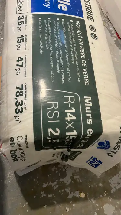 R14 2x4 wood stud insulation (9 full pieces), View more
