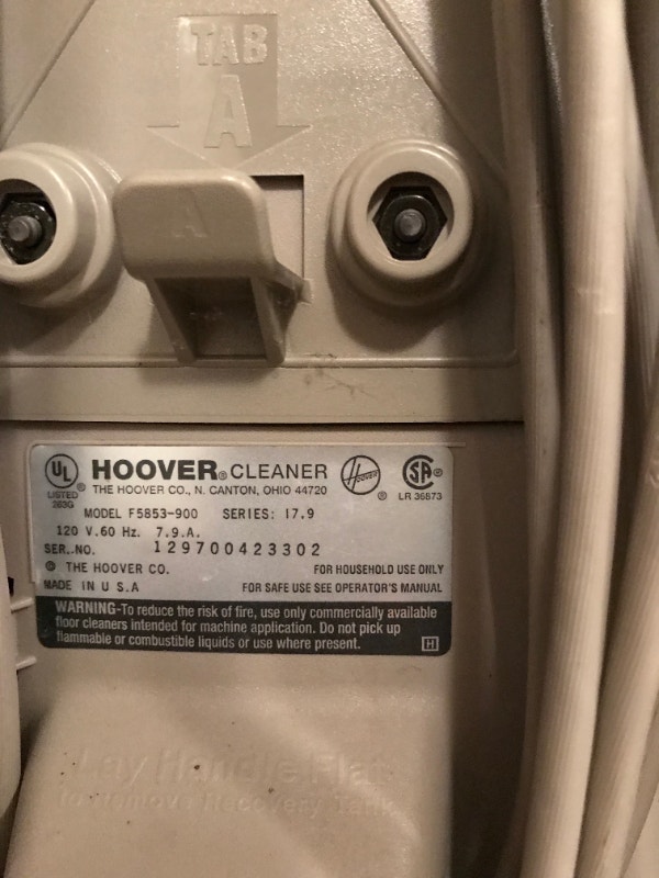HOOVER STEAMVAC DELUXE F5853900 WITH ATTACHED TOOLS Vacuums Oshawa