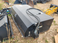Enclosed sweeper skid steer attachment 