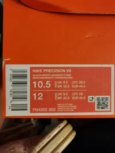 10.5 NIKE PRECISION VII, View more