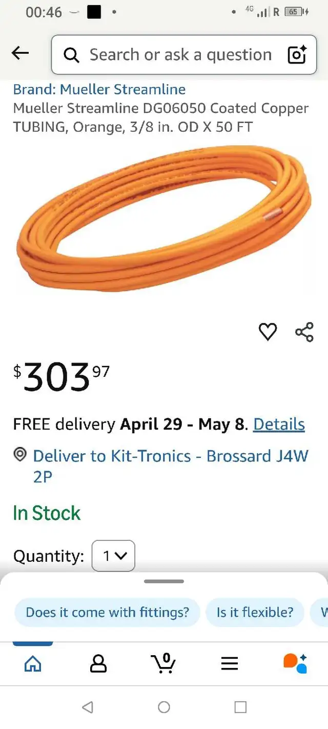 V-Tec Heating Oil Line 50' 3/8" Copper with protection in Plumbing, Sinks, Toilets & Showers in Longueuil / South Shore - Image 7