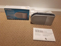 Sony ICF-304 Classic Portable AM/FM Small Radio AA Battery Opera