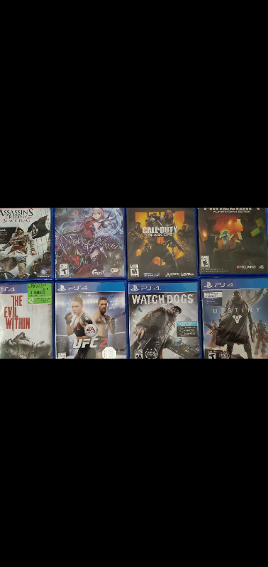 Bunch of games for ps4. Wasteland Horizon zero dawn - NOT AVAILABLE. 2 x Kill zone Call of duty blac...