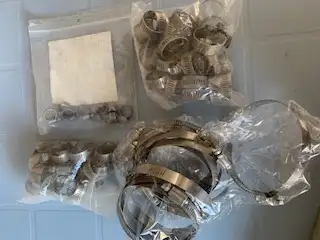 Lots of different sizes. Some new and some gently used but in good condition.