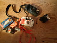 Cameras  Pentax and  Canon & 6rolls film