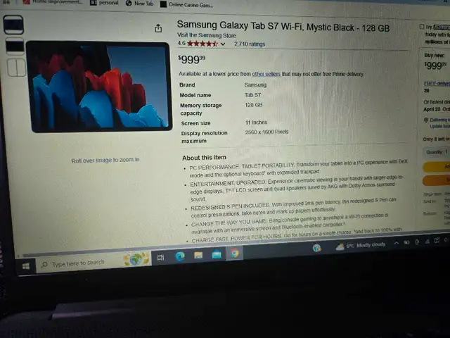 Galaxy Tab S7 tablet in iPads & Tablets in Kawartha Lakes - Image 6