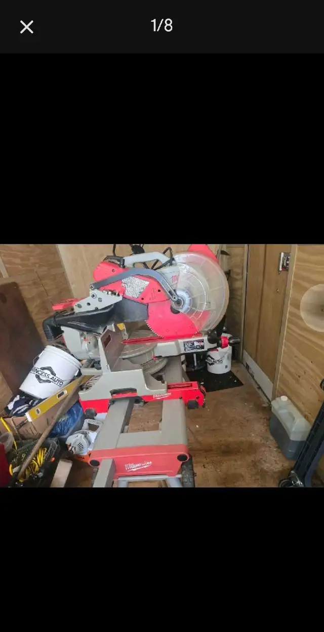 Heavy Duty compound mitre saw with extendable sliding table in Power Tools in Bedford - Image 8