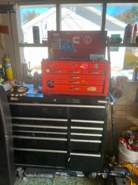 mechanic's tool set and tool boxes