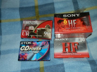 Sony NEW 4C60HFR Blank 60-Minute HF and Sony 90-Minute, 1 TDK-90