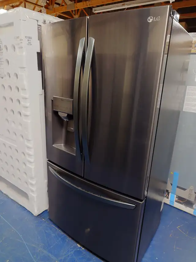 LG "36" Black Stainless Steel French Door Fridge on Sale‼️ in Refrigerators in Norfolk County - Image 4