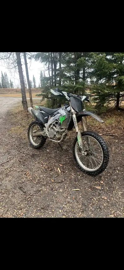 2009 kx 450f in decent shape, starts good riders nice, could use new back tire other then that it’s...