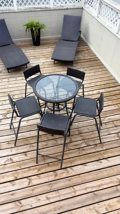Patio Bar Table and Chairs, View more