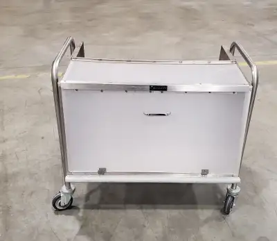 Caddy Corporation T-170 Stainless Steel Dish Cart This cart is approximately 34 inches wide by 26 in...