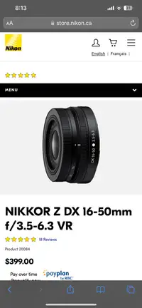 Nikon Nikkor lens