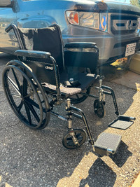 Drive Medical Folding Transport Wheelchair Mavis Rd and 401