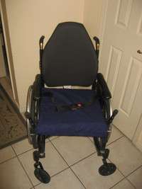 18" Newton One Folding Wheelchair w/Large Wheels No Foot Support