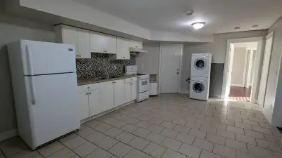 Clean 2 bedroom basement suite available immediately. - Mostly above ground with lots of light - Har...
