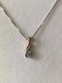 14K gold Diamond necklace 