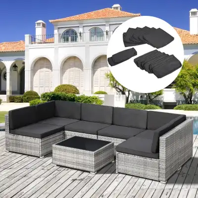 14pcs Sofa Cushion Cover Set, Grey Color , View more